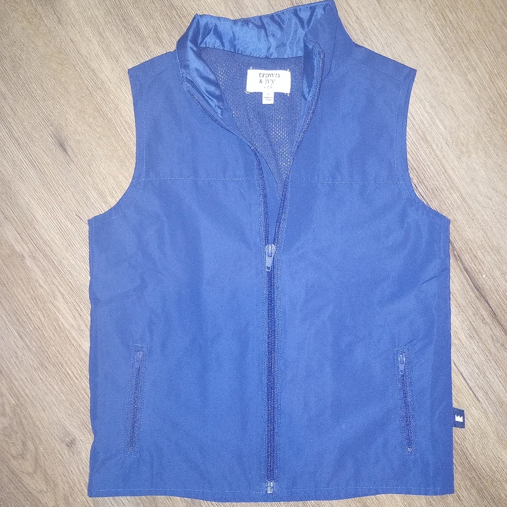 Boys Navy Blue Vest (Size 5)